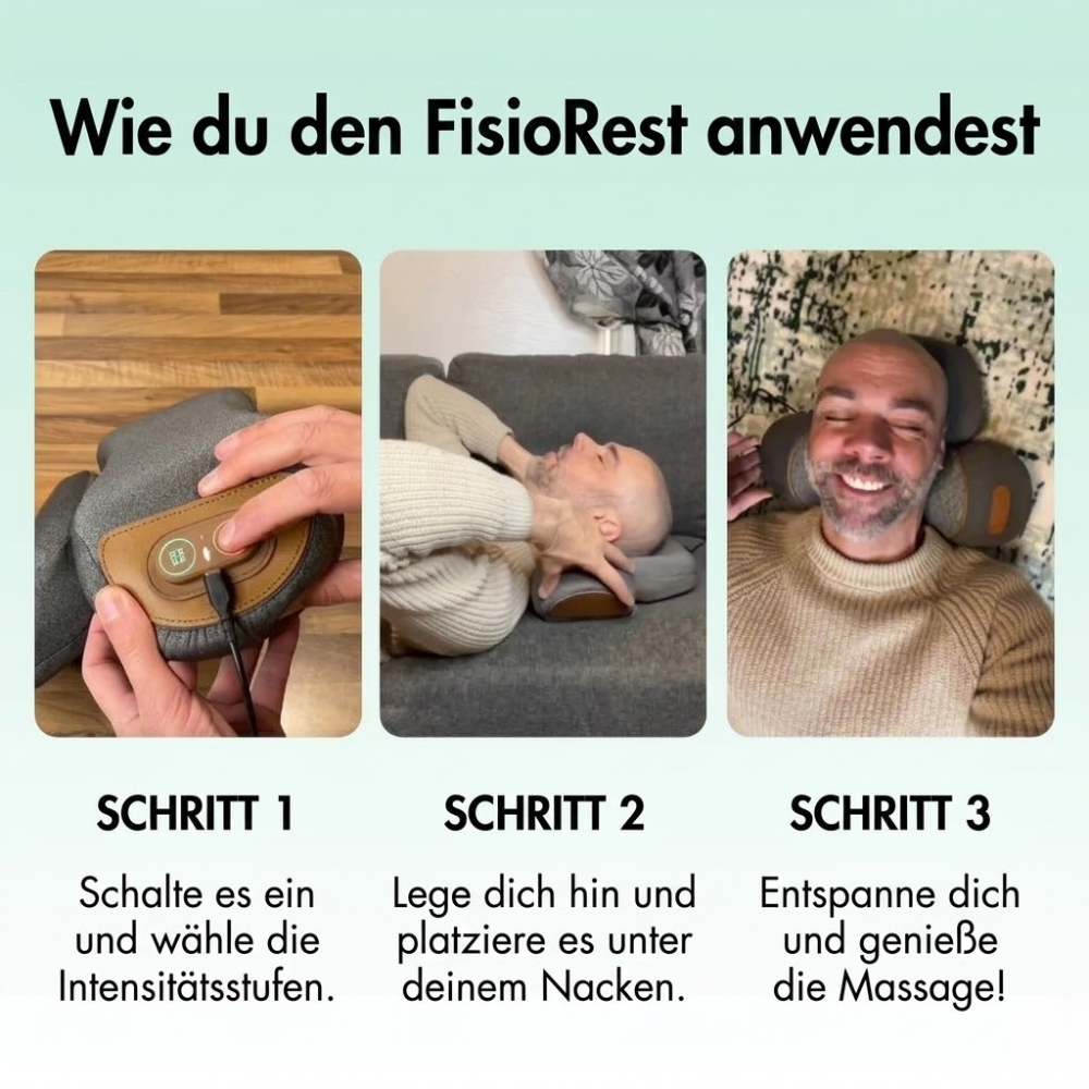 FisioRest 3-in-1 Nackenmassagekissen
