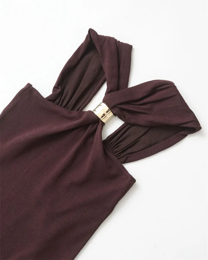 Mocha Halter Top