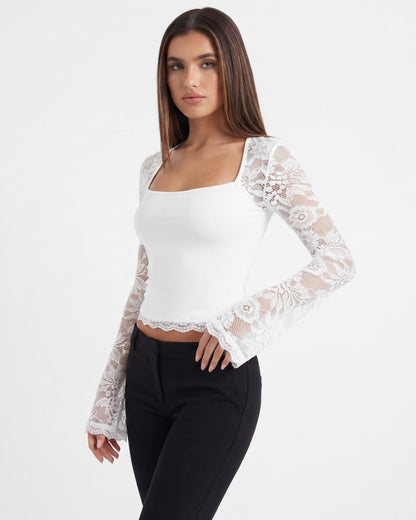 Lace Affair Long Sleeve Top